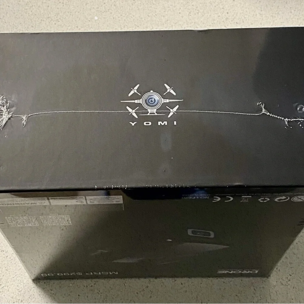 Black Simulated Camera Drone with Foldable Design - Yomi